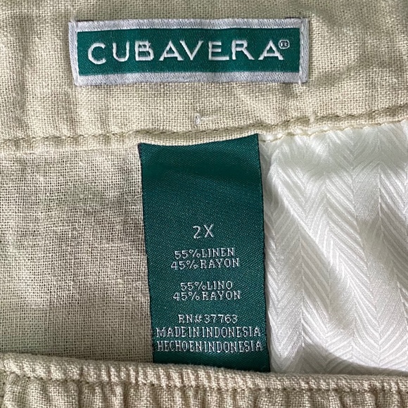 Cubavera Linen & Rayon Tie Pants 2XL - Picture 9 of 13